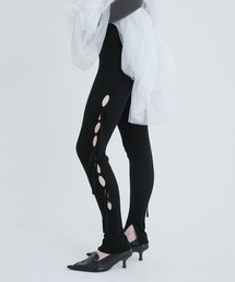 Ribbon Eyelet Leggings/リボンアイレットレギンス