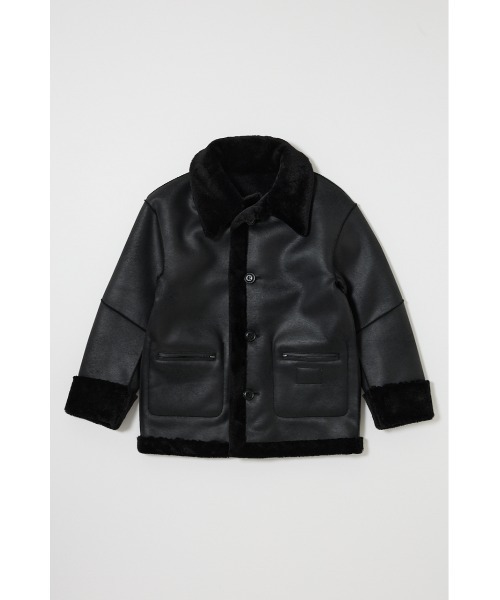 【MOUSSY】SHEARLING OVER ジャケット コート レザー SHEARLING OVER MIDDLE ジャケット（その他アウター）｜MOUSSY