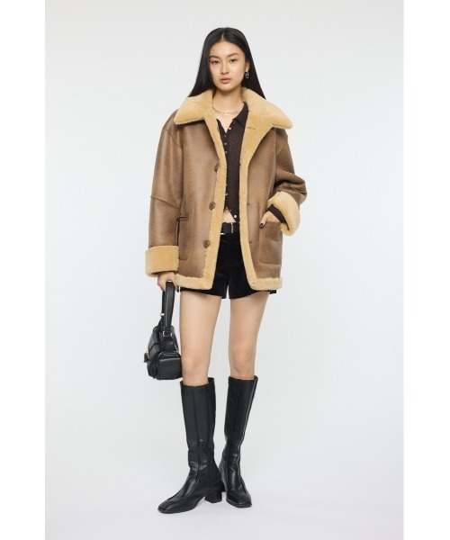 SHEARLING OVER MIDDLE ジャケット（その他アウター）｜MOUSSY