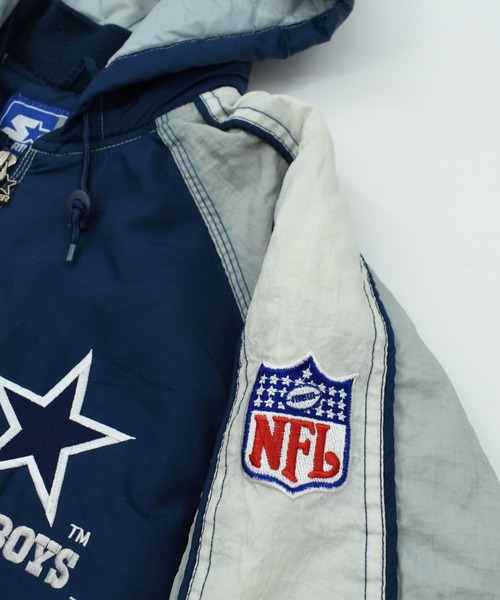 USED】90's STARTER “NFL Dallas Cowboys” 中綿入り ナイロンジャケット