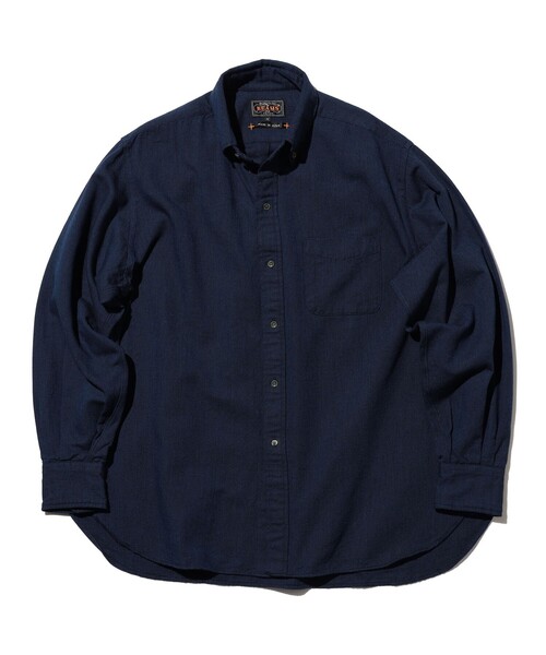 BEAMS PLUS(ビームスプラス)の「B.D. Classic-fit Indigo Oxford(シャツ/ブラウス・メンズ・ブルー/インディゴブルー・MEDIUM/SMALL/X-LARGE/LARGE)」の13枚目の写真