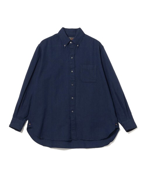 BEAMS PLUS(ビームスプラス)の「B.D. Classic-fit Indigo Oxford(シャツ/ブラウス・メンズ・ブルー/インディゴブルー・MEDIUM/SMALL/X-LARGE/LARGE)」の14枚目の写真