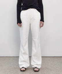 BASIC SEMI BOOTCUT DENIM (OFF WHITE)