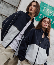 GALEX（ギャレックス）の「Signature Color Block Warm-up Jacket Navy GA5531 NV（ナイロンジャケット）」