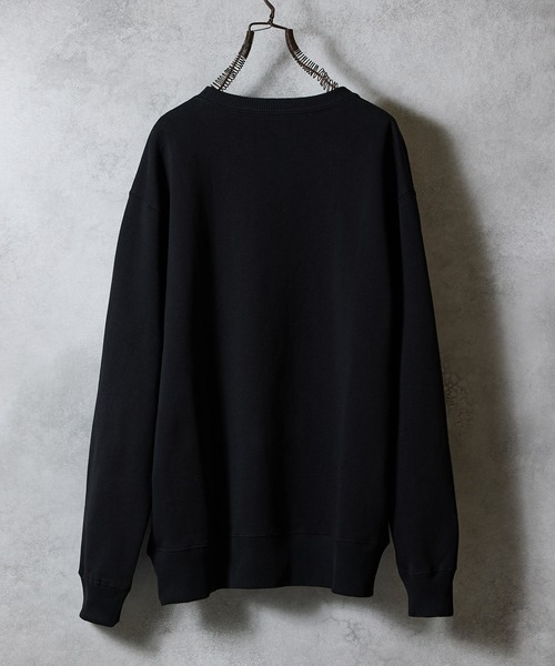 NUMBER (N)INE（ナンバーナイン）の「HAND PAINTED TOUCH ME I'M SICK PRINTED CLASSIC CREWNECK SWEATSHIRT / ハンドペイント タッチ ミー アイム シック ロゴプリント クラシック クルーネック スウェットシャツ（スウェット・メンズ・グレー/ブラック系その他2/グレー系その他2・L/M/XL）」の13枚目の写真