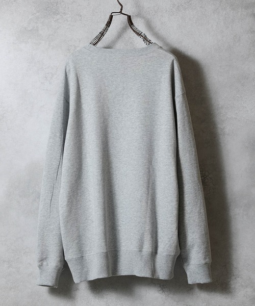 NUMBER (N)INE（ナンバーナイン）の「HAND PAINTED TOUCH ME I'M SICK PRINTED CLASSIC CREWNECK SWEATSHIRT / ハンドペイント タッチ ミー アイム シック ロゴプリント クラシック クルーネック スウェットシャツ（スウェット・メンズ・グレー/ブラック系その他2/グレー系その他2・L/M/XL）」の18枚目の写真