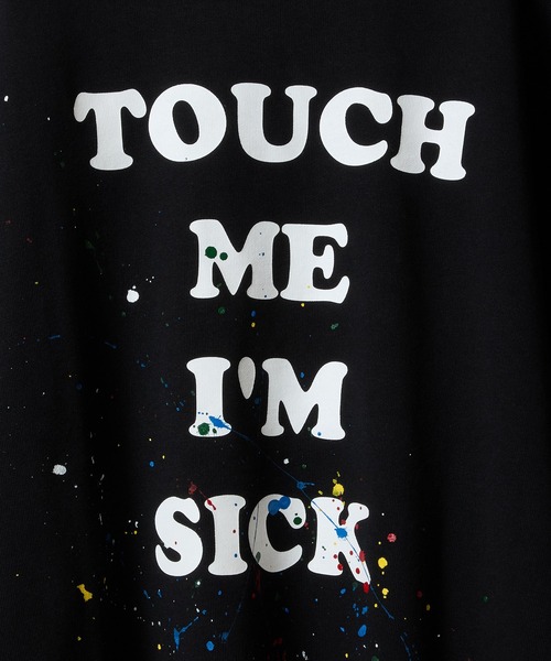 NUMBER (N)INE(ナンバーナイン)の「HAND PAINTED TOUCH ME I'M SICK PRINTED CLASSIC CREWNECK SWEATSHIRT / ハンドペイント タッチ ミー アイム シック ロゴプリント クラシック クルーネック スウェットシャツ(スウェット・メンズ・グレー/ブラック系その他2/グレー系その他2/ブラック・L/M/XL)」の22枚目の写真