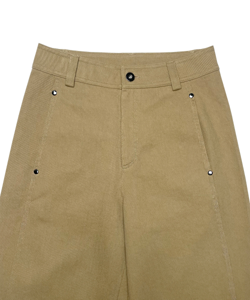 BRILLEMONTHS（ブリルモンス）の「ブリルストレートコットンパンツ[ベージュ]（その他パンツ・レディース・その他・SMALL/MEDIUM）」の2枚目の写真
