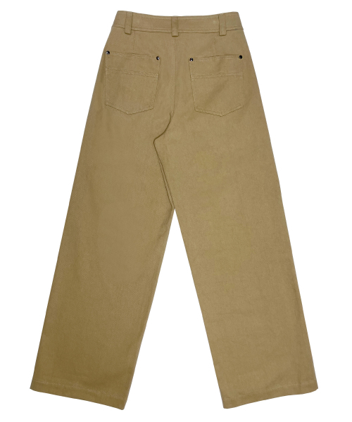 BRILLEMONTHS（ブリルモンス）の「ブリルストレートコットンパンツ[ベージュ]（その他パンツ・レディース・その他・SMALL/MEDIUM）」の3枚目の写真
