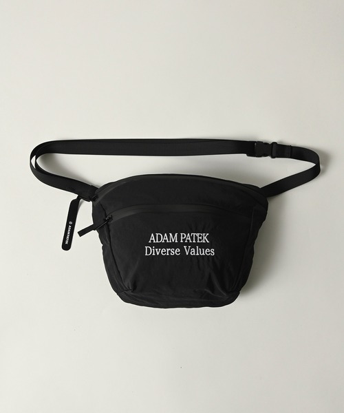 ADAM PATEK(アダムパテック)の「【ADAMPATEK/アダムパテック】nylon mini shoulder bag/ナイロンミニショルダーバッグ(ボディバッグ/ウエストポーチ・メンズ・ブラック/カーキ・FREE)」の2枚目の写真