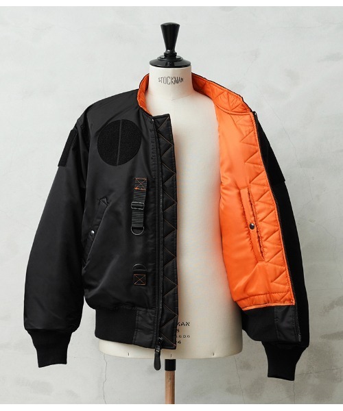 WAIPER.inc(ワイパーインク)の「WAIPER.inc 米軍 CUSTOM MA-1 フライトジャケット【WP37】(MA-1・メンズ・セージグリーン/ブラック・L/M/XL)」の7枚目の写真