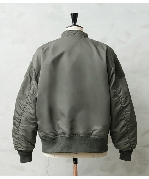 WAIPER.inc(ワイパーインク)の「WAIPER.inc 米軍 CUSTOM MA-1 フライトジャケット【WP37】(MA-1・メンズ・セージグリーン/ブラック・L/M/XL)」の5枚目の写真