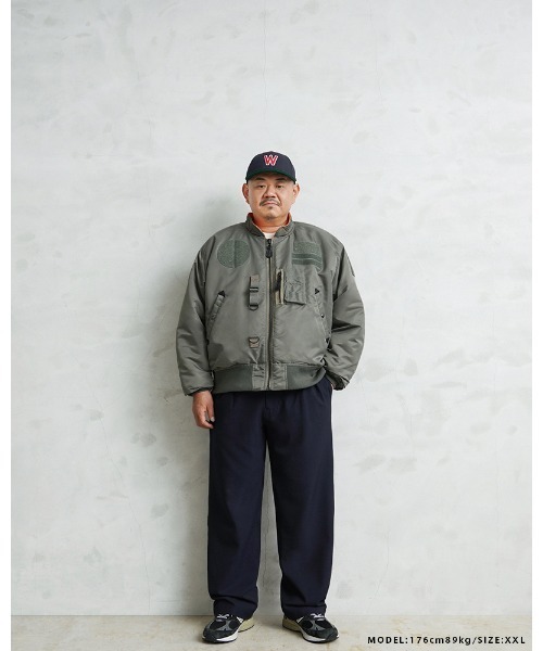 WAIPER.inc(ワイパーインク)の「WAIPER.inc 米軍 CUSTOM MA-1 フライトジャケット【WP37】(MA-1・メンズ・セージグリーン/ブラック・L/M/XL)」の18枚目の写真