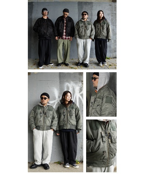 WAIPER.inc(ワイパーインク)の「WAIPER.inc 米軍 CUSTOM MA-1 フライトジャケット【WP37】(MA-1・メンズ・セージグリーン/ブラック・L/M/XL)」の22枚目の写真