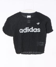 adidas（アディダス）の「adidas アディダス W SMOCKED CALI TEE ショートスリーブ KD0300 BLACK（Tシャツ/カットソー）」