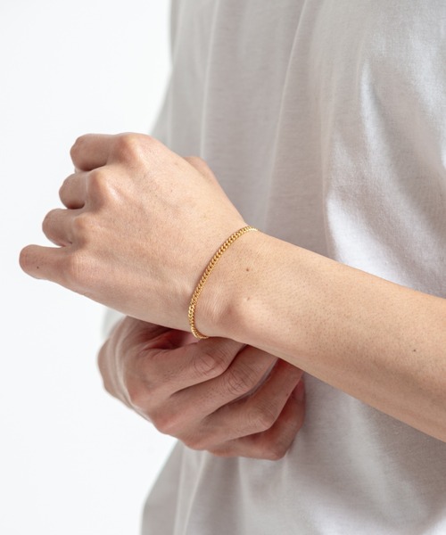 TOMWOOD(トムウッド)】Curb Bracelet M Gold ゴールドチェーン