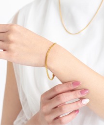 Rivel（リヴェル）の「【TOMWOOD(トムウッド)】Curb Bracelet M Gold　ゴールドチェーンブレスレット（ブレスレット）」