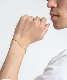 Rivel（リヴェル）の「【TOMWOOD(トムウッド)】Curb Bracelet M Gold　ゴールドチェーンブレスレット（ブレスレット）」