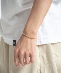 Rivel（リヴェル）の「【TOMWOOD(トムウッド)】Curb Bracelet M Gold　ゴールドチェーンブレスレット（ブレスレット）」