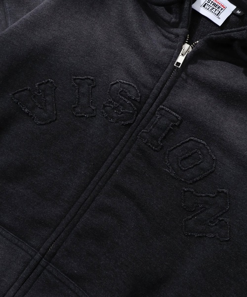 VISION STREET WEAR(ヴィジョンストリートウェア)の「【VISION STREET WEAR/ヴィジョンストリートウェア】Bleach College ZIP PK/カレッジロゴ ブリーチ ジップパーカー フーディー(パーカー・メンズ・ライトグレー/ブラック/ブルー・LL/M/L)」の14枚目の写真