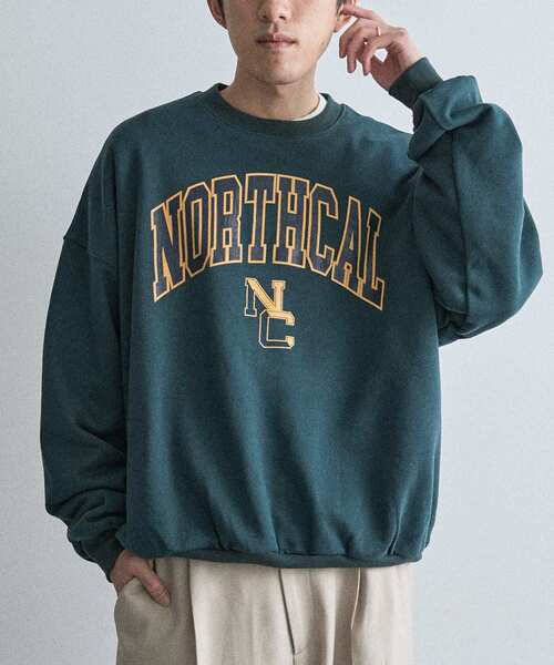 CRAFT STANDARD BOUTIQUE（クラフトスタンダードブティック）の「裏起毛カレッジスウェットシャツ（スウェット・メンズ・ホワイト系その他/グリーン/ブラウン/ネイビー/ベージュ/ブラック・M/XL/L）」の5枚目の写真