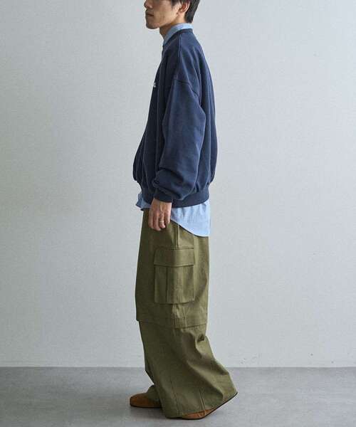 CRAFT STANDARD BOUTIQUE（クラフトスタンダードブティック）の「裏起毛カレッジスウェットシャツ（スウェット・メンズ・ホワイト系その他/グリーン/ブラウン/ネイビー/ベージュ/ブラック・M/XL/L）」の8枚目の写真