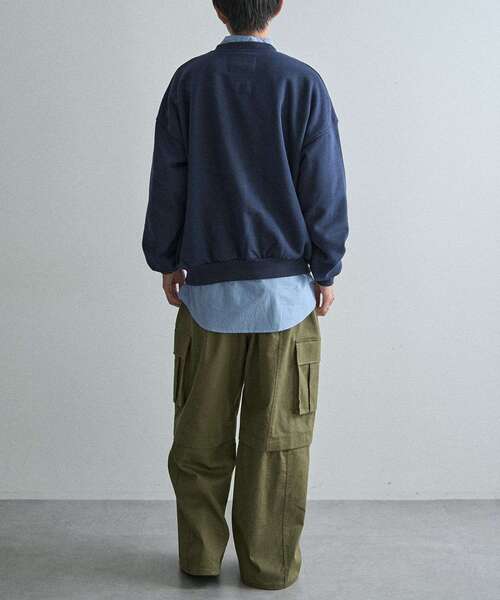 CRAFT STANDARD BOUTIQUE（クラフトスタンダードブティック）の「裏起毛カレッジスウェットシャツ（スウェット・メンズ・ホワイト系その他/グリーン/ブラウン/ネイビー/ベージュ/ブラック・M/XL/L）」の9枚目の写真