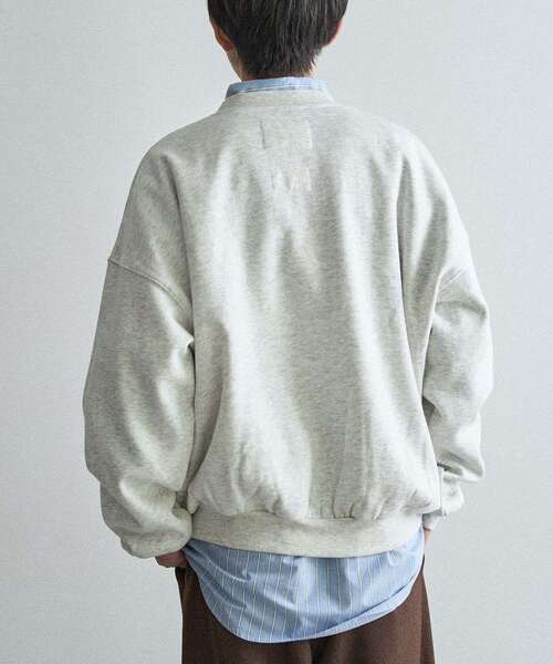 CRAFT STANDARD BOUTIQUE（クラフトスタンダードブティック）の「裏起毛カレッジスウェットシャツ（スウェット・メンズ・ホワイト系その他/グリーン/ブラウン/ネイビー/ベージュ/ブラック・M/XL/L）」の12枚目の写真