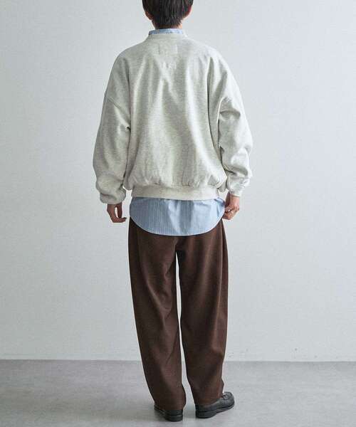 CRAFT STANDARD BOUTIQUE（クラフトスタンダードブティック）の「裏起毛カレッジスウェットシャツ（スウェット・メンズ・ホワイト系その他/グリーン/ブラウン/ネイビー/ベージュ/ブラック・M/XL/L）」の15枚目の写真