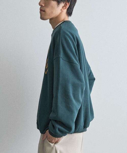 CRAFT STANDARD BOUTIQUE（クラフトスタンダードブティック）の「裏起毛カレッジスウェットシャツ（スウェット・メンズ・ホワイト系その他/グリーン/ブラウン/ネイビー/ベージュ/ブラック・M/XL/L）」の17枚目の写真