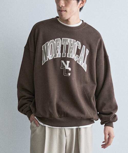 CRAFT STANDARD BOUTIQUE（クラフトスタンダードブティック）の「裏起毛カレッジスウェットシャツ（スウェット・メンズ・ホワイト系その他/グリーン/ブラウン/ネイビー/ベージュ/ブラック・M/XL/L）」の22枚目の写真