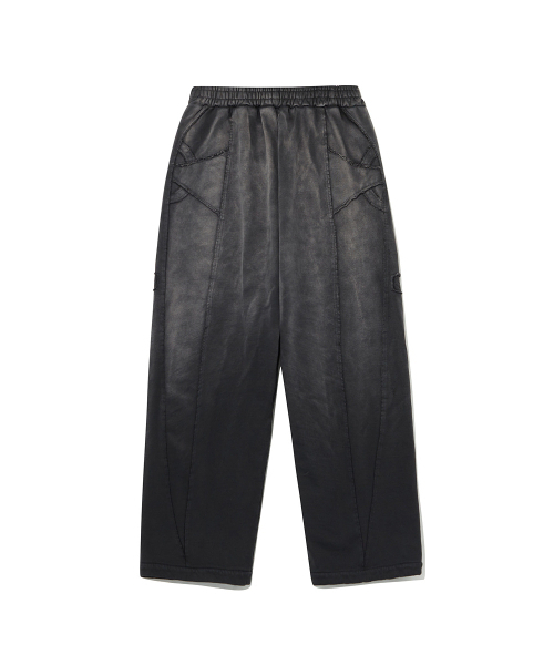 WANGGWAN（ワングァン）の「エチッドクロススウェットパンツ（スウェットパンツ・メンズ・ブラック・MEDIUM/LARGE）」の2枚目の写真