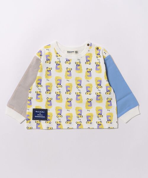 RAGMART（ラグマート）の「アニマルプリントＴシャツ（Tシャツ/カットソー・キッズ・レッド/ブルー/オフホワイト・80ｃｍ/90cm/95cm）」の2枚目の写真