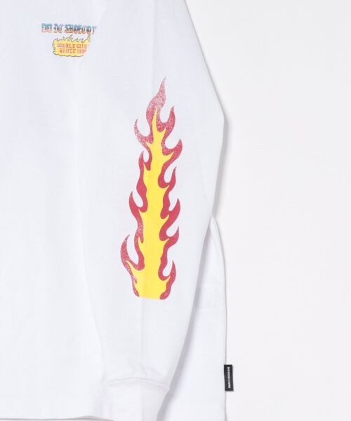 DC(ディーシー)の「DC/ディーシー 長袖 Tシャツ ロンT DLT261022(Tシャツ/カットソー・メンズ・ホワイト/スミクロ・M/L/XL)」の13枚目の写真