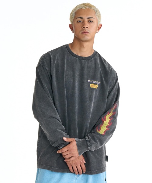 DC(ディーシー)の「DC/ディーシー 長袖 Tシャツ ロンT DLT261022(Tシャツ/カットソー・メンズ・ホワイト/スミクロ・M/L/XL)」の5枚目の写真