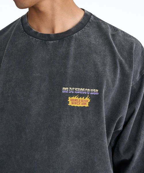 DC(ディーシー)の「DC/ディーシー 長袖 Tシャツ ロンT DLT261022(Tシャツ/カットソー・メンズ・ホワイト/スミクロ・M/L/XL)」の7枚目の写真