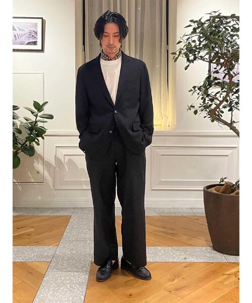 DRESSTERIOR(ドレステリア)の「【ウォッシャブル】サイドゴア ワンタックワイドパンツ(その他パンツ・メンズ・ライトグレー/ブラウン系その他/ブラック・76/85/82/79)」の21枚目の写真