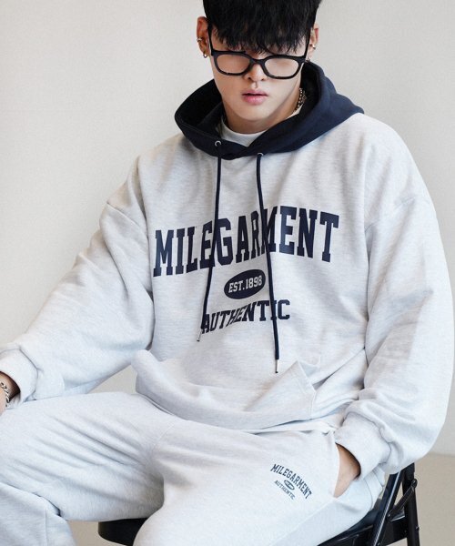 THE MILE（ザマイル）の「MILE GARMENTS MIX SWEAT HOODIE [OATMEAL]（パーカー・メンズ・その他・L/M/S/XL）」の19枚目の写真