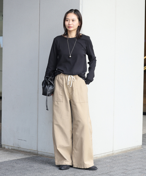 JOURNAL STANDARD（ジャーナルスタンダード）の「《追加》ベアテレココンパクトプルオーバー（Tシャツ/カットソー・レディース・カーキ/ブラック/ブラウン/ホワイト・FREE）」の5枚目の写真