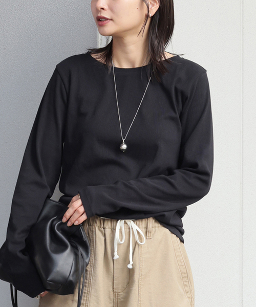 JOURNAL STANDARD（ジャーナルスタンダード）の「《追加》ベアテレココンパクトプルオーバー（Tシャツ/カットソー・レディース・カーキ/ブラック/ブラウン/ホワイト・FREE）」の11枚目の写真