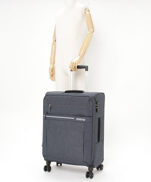 AMERICAN TOURISTER(アメリカンツーリスター)の「アメリカンツーリスター SKY BLAZE スピナー65 エキスパンダブル グレー(スーツケース/キャリーバッグ・メンズ・グレー・M)」の13枚目の写真