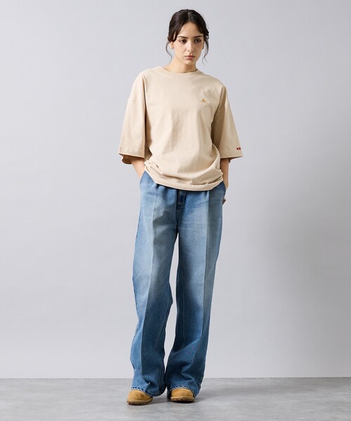 KELTY（ケルティ）の「【KELTY / ケルティ】Mini Logo T-Shirt / ミニロゴTシャツ/ユニセックス/定番（Tシャツ/カットソー・メンズ・ブラック/ベージュ/ネイビー/ホワイト/ライトグレー・M/L）」の8枚目の写真