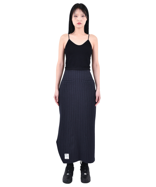 KATHARSIS(カタルシス)の「カッティングロングスカート ネイビーピンストライプ ONE SIZE(スカート・レディース・その他・ONE SIZE)」の5枚目の写真