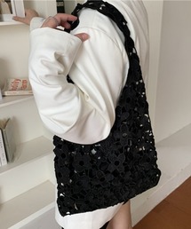 shameless（シェイムレス）の「インナー巾着付きフラワーレーストートバッグ（トートバッグ）」