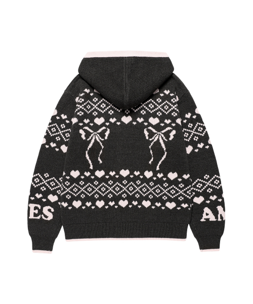 パーカー AKIKOAOKI Nostalgic Cowichan multi OLIVE des OLIVE（オリーブデオリーブ）の「パッチワークロゴZIP