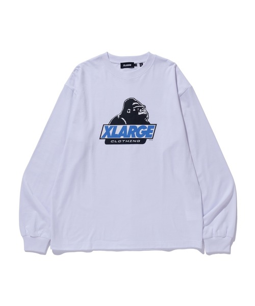 XLARGE（エクストララージ）の「OLD OG L/S TEE（Tシャツ/カットソー・メンズ・ブラック/ホワイト/グリーン/ネイビー・XS/S/M/L/XL/XXL）」の2枚目の写真