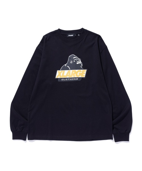 XLARGE（エクストララージ）の「OLD OG L/S TEE（Tシャツ/カットソー・メンズ・ブラック/ホワイト/グリーン/ネイビー・XS/S/M/L/XL/XXL）」の3枚目の写真