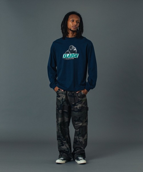 XLARGE（エクストララージ）の「OLD OG L/S TEE（Tシャツ/カットソー・メンズ・ブラック/ホワイト/グリーン/ネイビー・XS/S/M/L/XL/XXL）」の9枚目の写真
