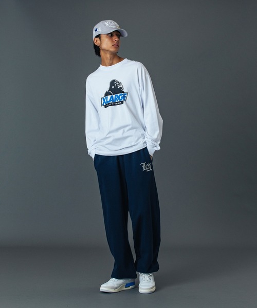 XLARGE（エクストララージ）の「OLD OG L/S TEE（Tシャツ/カットソー・メンズ・ブラック/ホワイト/グリーン/ネイビー・XS/S/M/L/XL/XXL）」の16枚目の写真