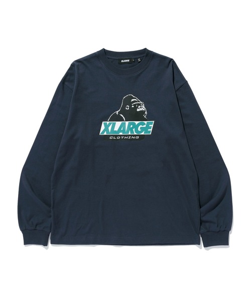 XLARGE（エクストララージ）の「OLD OG L/S TEE（Tシャツ/カットソー・メンズ・ブラック/ホワイト/グリーン/ネイビー・XS/S/M/L/XL/XXL）」の21枚目の写真